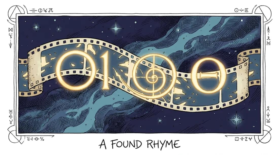 The Rhyme. Mœbius-style illustrated plate.