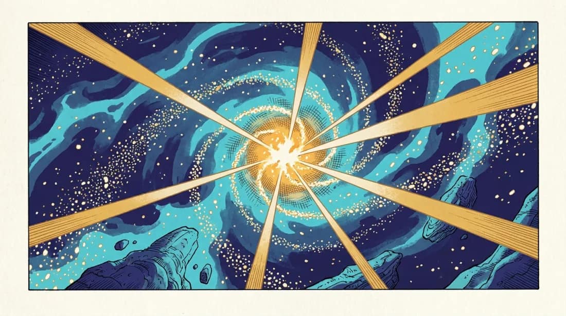 The Price of Attention. Mœbius-style illustrated plate.